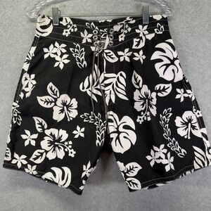 Birdwell Beach Britches Board Shorts Mens 31 Floral Swim Trunks Surf Nylon